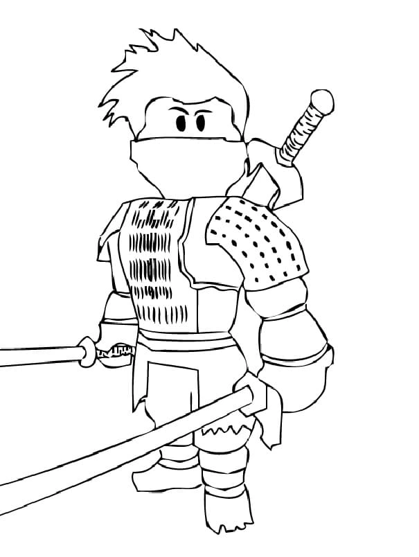 Ninja roblox coloring book